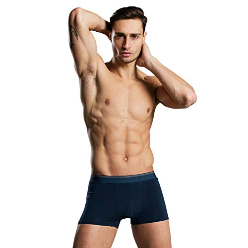 Jamron Herren 3er Pack Baumwoll Stretch Boxershorts Unterwäsche no Eingriff Marineblau & Schwarz & Dunkelgrau 6XL von Jamron