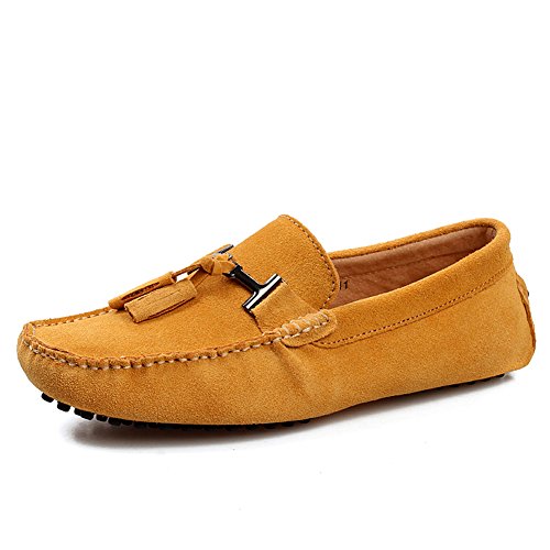 Jamron Herren Stilvoll Quaste Wildleder Mokassins Bequem Halbschuhe Niederung Fahrschuhe Bräune 2080 EU44 Jamron Herren Stilvoll Quaste Wildleder Mokassins Bequem Halbschuhe Niederung Fahrschuhe Bräune 2080 EU44 von Jamron