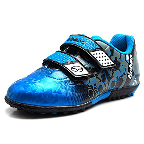 Jamron Tiebao Jungen Cool Mehrfarbig Klettverschluss Fußballschuhe Futsalschuhe Turnschuhe Harter Boden Rasen Indoor Blau SN76660 EU30 Jamron Tiebao Jungen Cool Mehrfarbig Klettverschluss Fußballschuhe Futsalschuhe Turnschuhe Harter Boden Rasen Indoor Blau SN76660 EU30 von Jamron