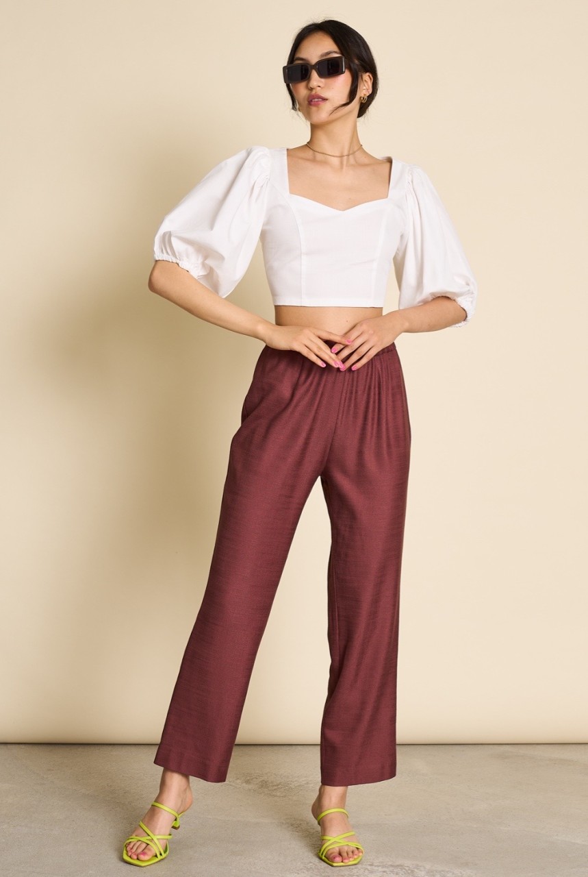 ADORA PANTS | Jan N June | vegane Hose | marsala M von Jan N June