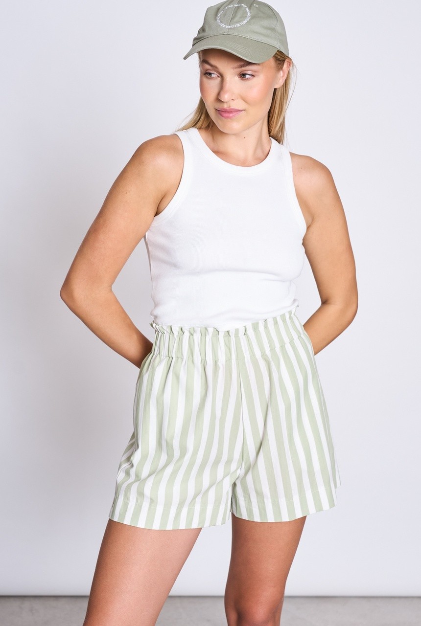 DUNDEE | Jan N June | vegane Shorts | pistachio striped L von Jan N June