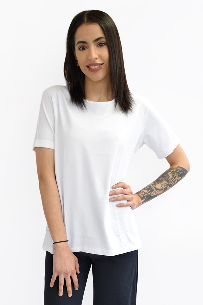 JAN | N JUNE Boy Rib faires T-Shirt White M von Jan N June