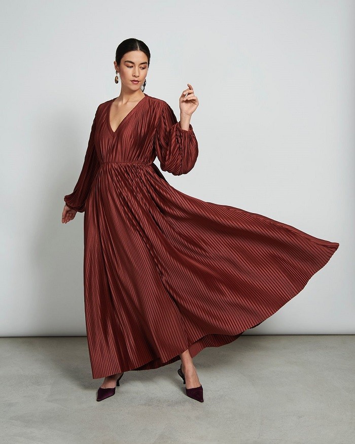 JAN | N JUNE Ellis Fairtrade Maxi Kleid M von Jan N June