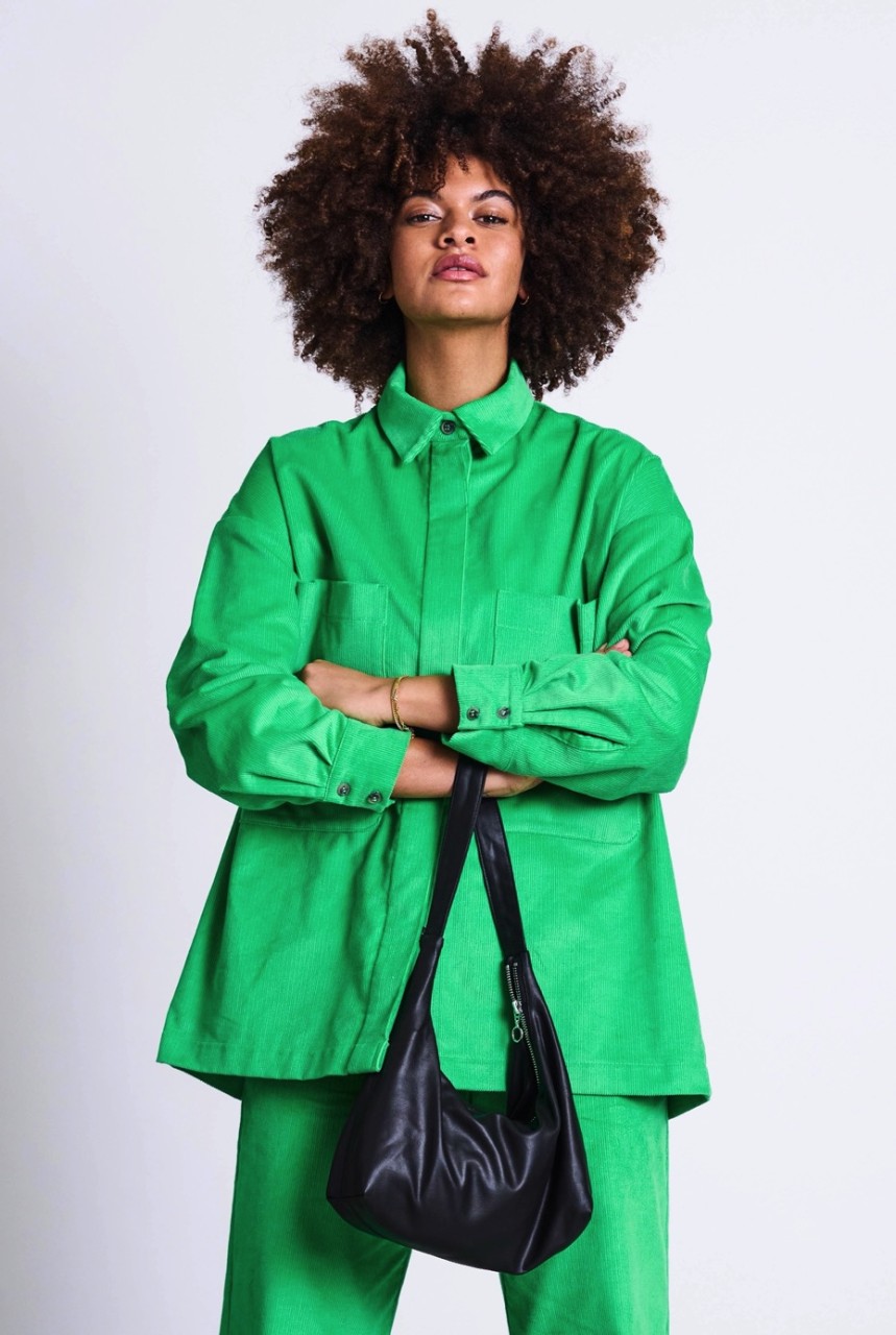 OVERSHIRT UNA | JAN | N JUNE | vegane Bluse | acid green S von Jan N June