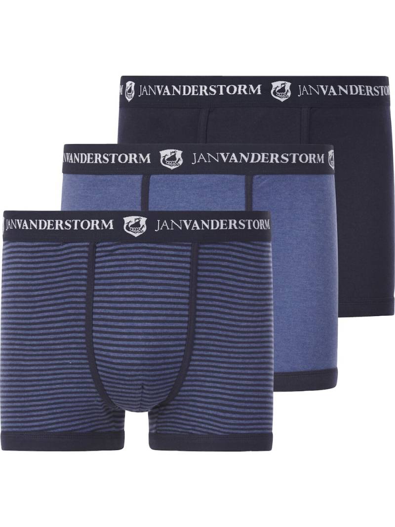 Große Größen 3Er Pack Retropant JASIEL, Herren, blau, Größe: 3XL, Baumwolle/Polyester, Happy Size DE Men von Jan Vanderstorm