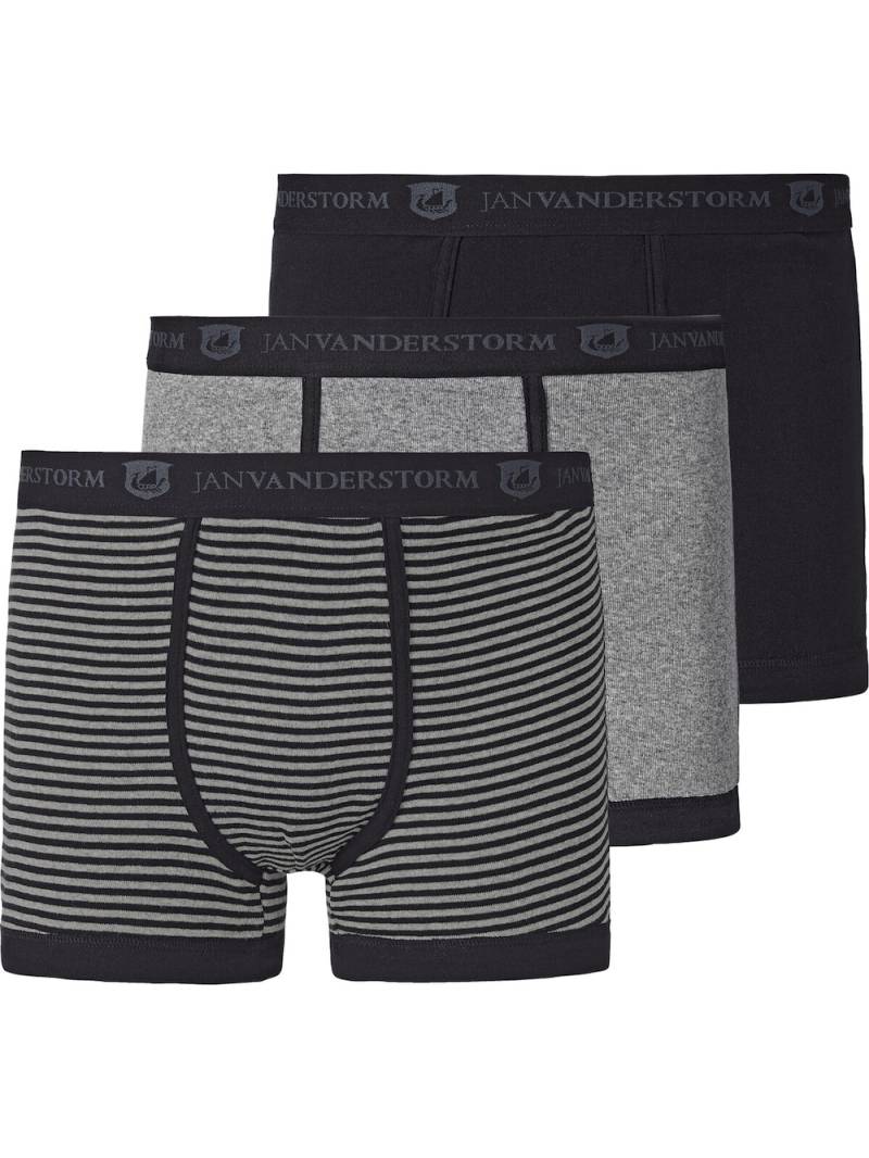 Große Größen 3Er Pack Retropant JASIEL, Herren, grau, Größe: 4XL, Baumwolle, Happy Size DE Men von Jan Vanderstorm
