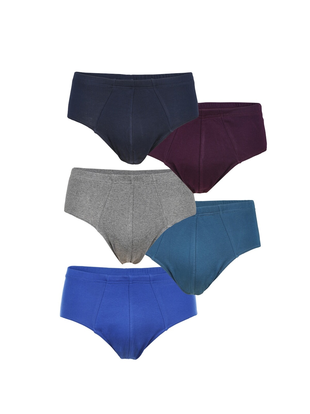 Große Größen 5Er Pack Sportslip ERBLIN, Herren, blau, Größe: XL, Baumwolle, Happy Size DE Men von Jan Vanderstorm