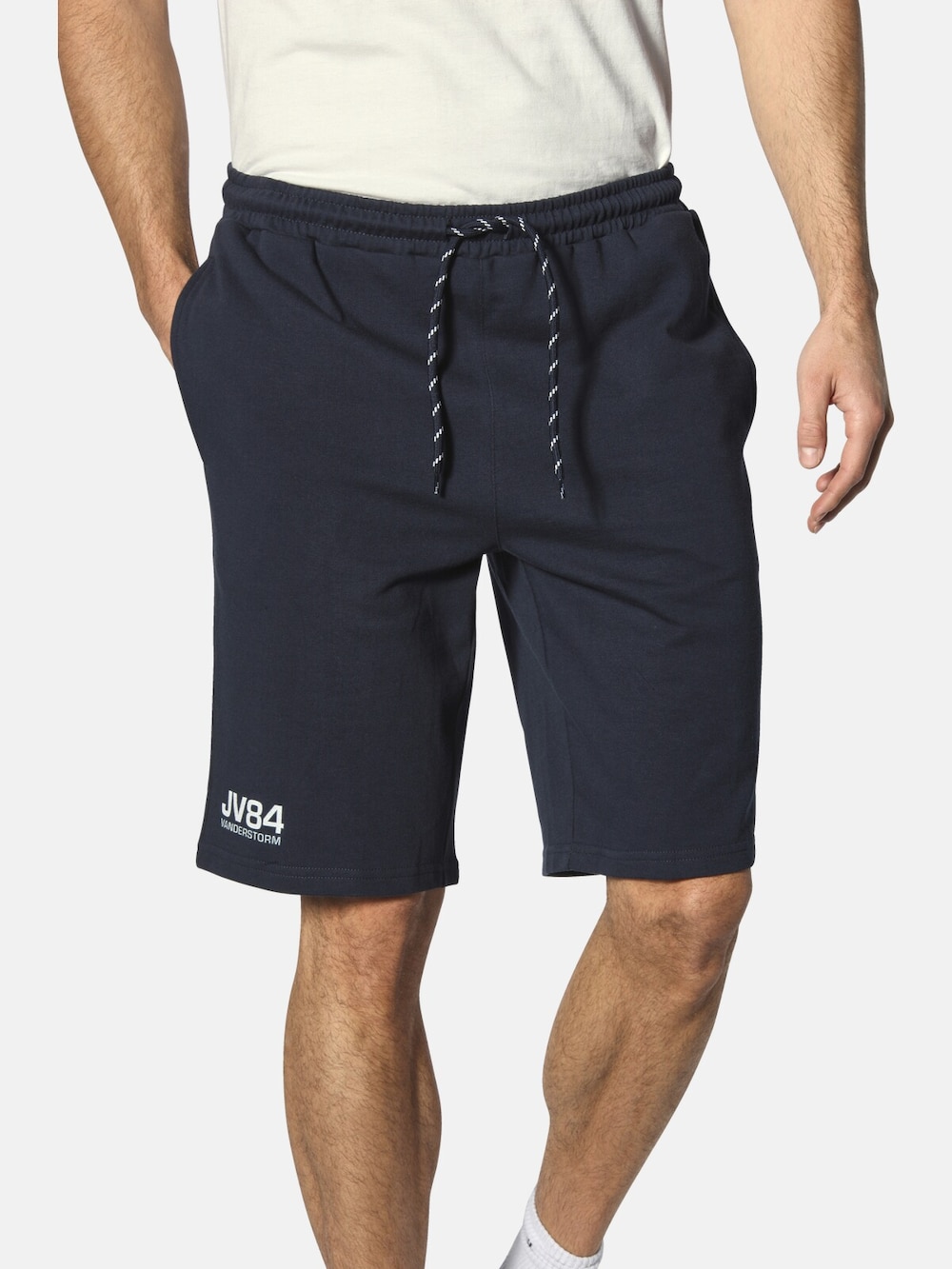 Große Größen Doppelpack Sweatbermuda JORNRIK, Herren, grau, Größe: XXL, Baumwolle/Polyester, Happy Size DE Men von Jan Vanderstorm