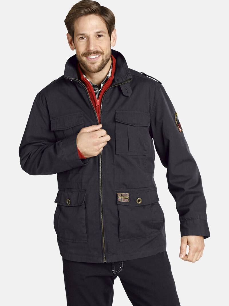 Große Größen Fieldjacket BROR, Herren, schwarz, Größe: 66, Baumwolle, Happy Size DE Men von Jan Vanderstorm