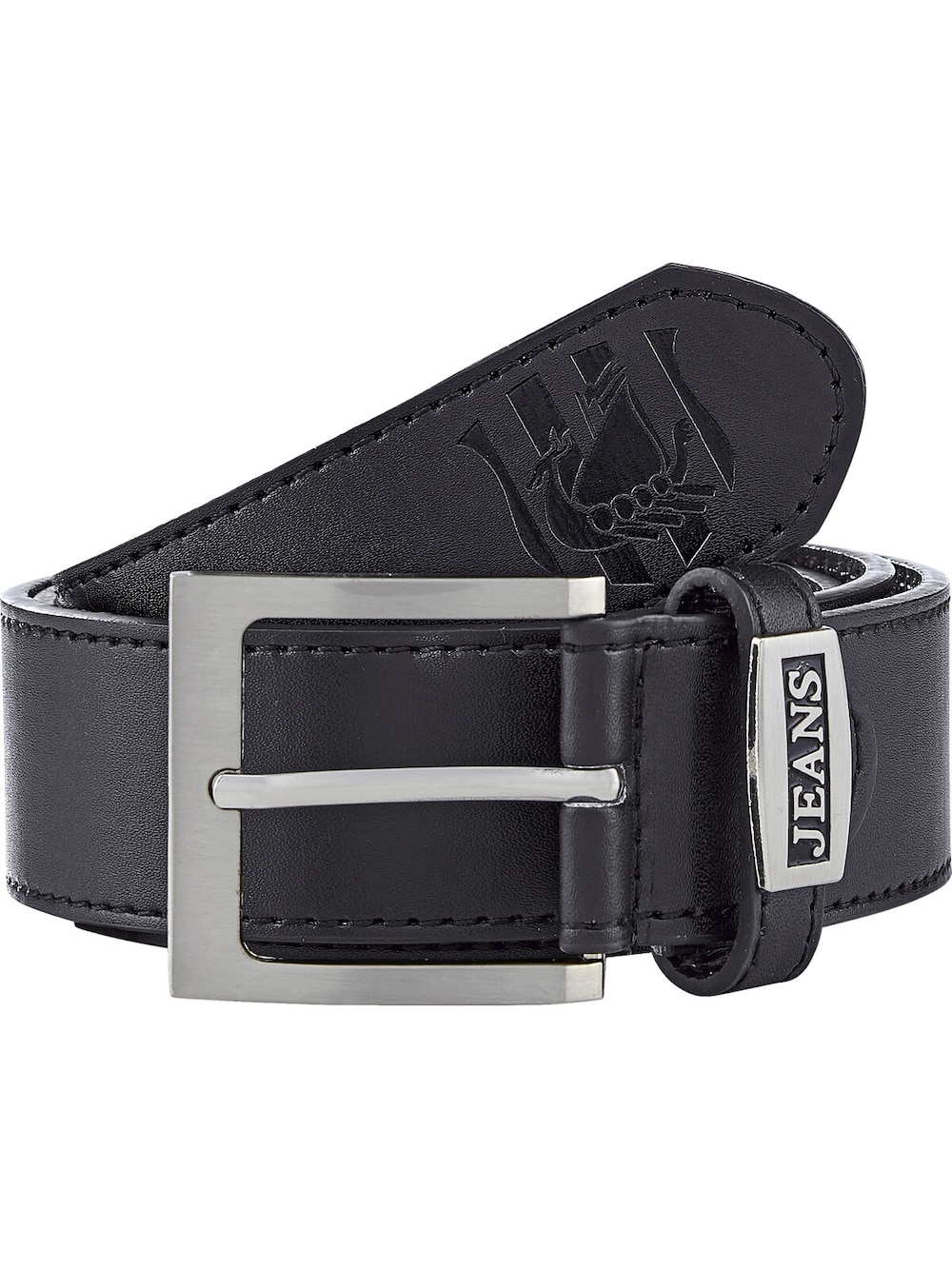 Große Größen Gürtel GIETVALD, Herren, schwarz, Größe: 165, Synthetische Fasern/Leder, Happy Size DE Men von Jan Vanderstorm