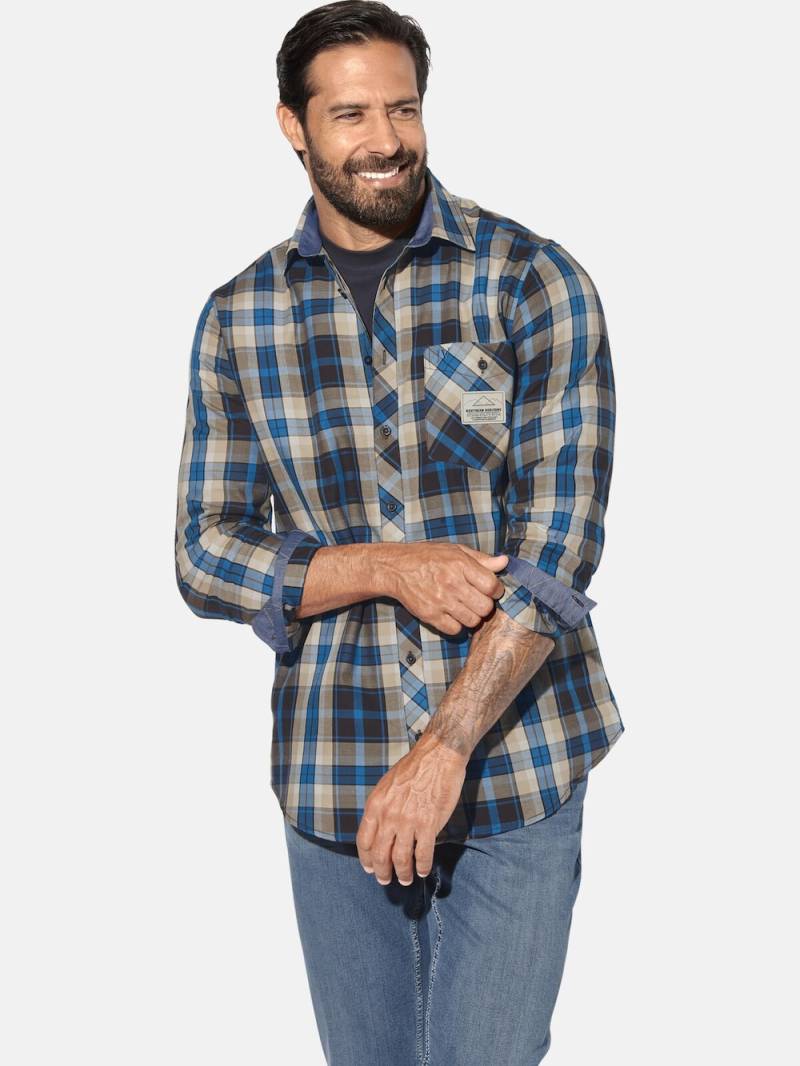 Große Größen Hemd NORLUND, Herren, braun, Größe: XXL, Baumwolle, Happy Size DE Men von Jan Vanderstorm