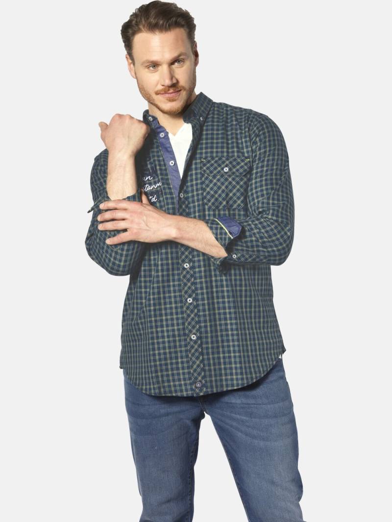 Große Größen Hemd PERTAVIN, Herren, blau, Größe: XL, Baumwolle, Happy Size DE Men von Jan Vanderstorm