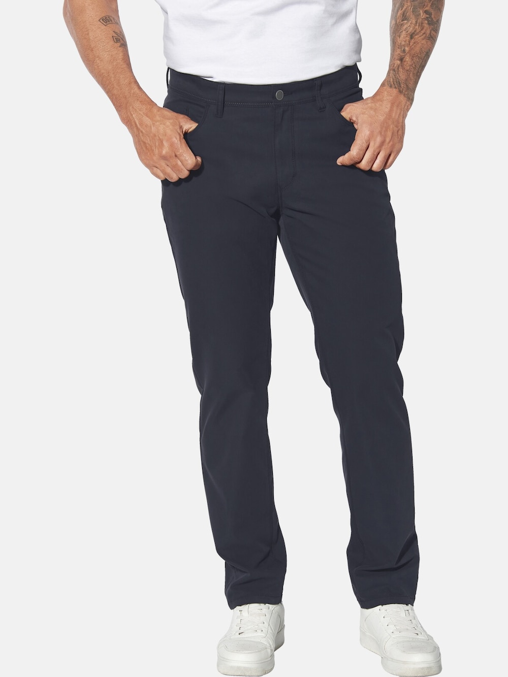 Große Größen Hose WILDAN, Herren, grau, Größe: 54, Baumwolle/Synthetische Fasern, Happy Size DE Men von Jan Vanderstorm