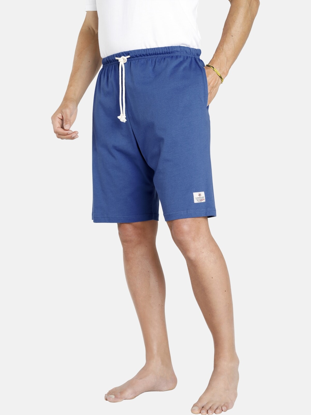 Große Größen Jan Vanderstorm 2er Pack Schlafshorts CHARLE, Herren, blau, Größe: 5XL, Baumwolle, Happy Size Men von Jan Vanderstorm