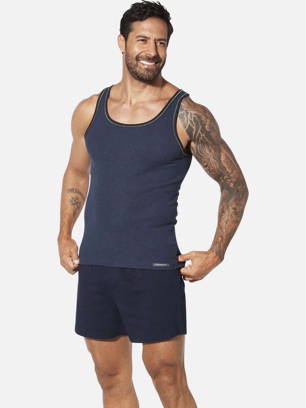 Große Größen Jan Vanderstorm 2er Pack Unterhemd HARBUR, Herren, grau, Größe: XL, Baumwolle, Happy Size Men Große Größen Jan Vanderstorm 2er Pack Unterhemd HARBUR, Herren, grau, Größe: XL, Baumwolle, Happy Size Men von Jan Vanderstorm