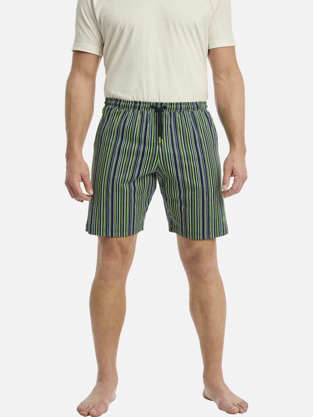 Große Größen Jan Vanderstorm Kurze Schlafhose HALLMUND, Herren, blau, Größe: 3XL, Baumwolle, Happy Size Men von Jan Vanderstorm