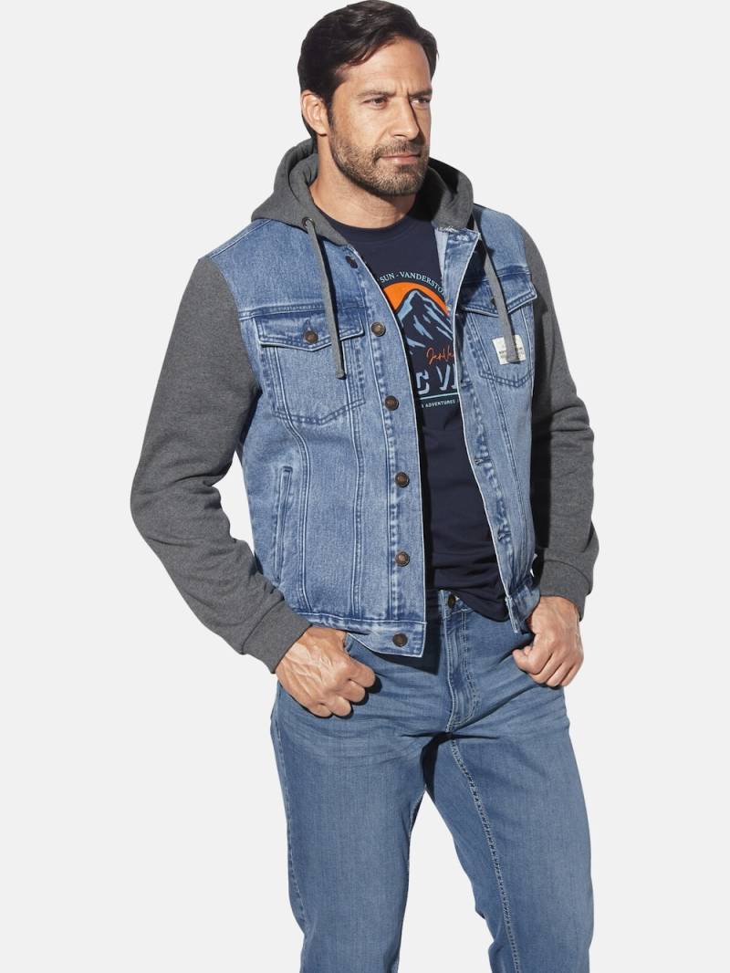Große Größen Jeansjacke INGMARK, Herren, blau, Größe: 60, Baumwolle, Happy Size DE Men von Jan Vanderstorm
