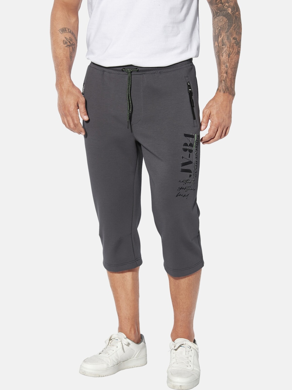Große Größen Jogginghose ALFVALD, Herren, grau, Größe: XL, Polyester/Baumwolle, Happy Size DE Men von Jan Vanderstorm