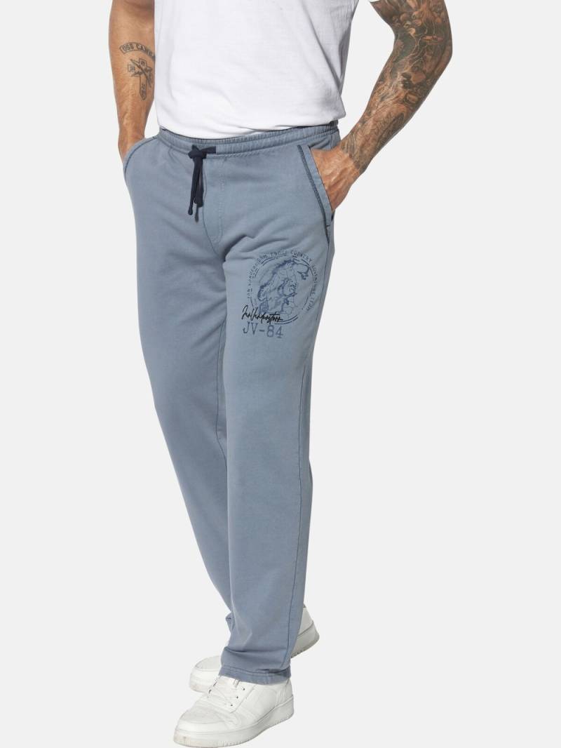 Große Größen Jogginghose HJAFRED, Herren, blau, Größe: 6XL, Baumwolle, Happy Size DE Men von Jan Vanderstorm