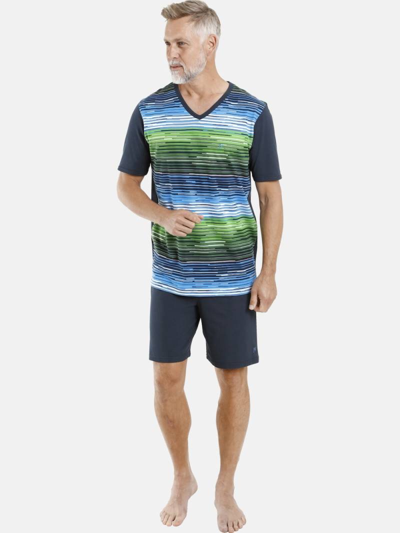 Große Größen Kurzer Schlafanzug AUDUN, Herren, grau, Größe: 3XL, Baumwolle, Happy Size DE Men von Jan Vanderstorm