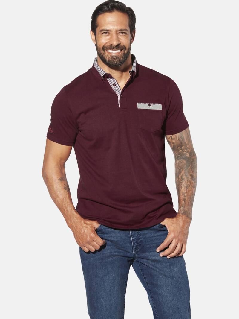 Große Größen Poloshirt LARSGAARD, Herren, rot, Größe: 6XL, Baumwolle, Happy Size DE Men von Jan Vanderstorm