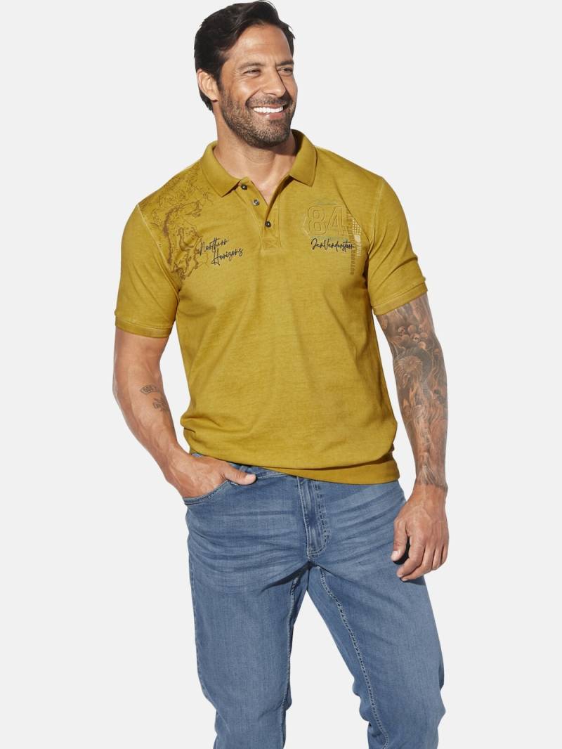 Große Größen Poloshirt MORKSTAD, Herren, grün, Größe: 5XL, Baumwolle, Happy Size DE Men von Jan Vanderstorm