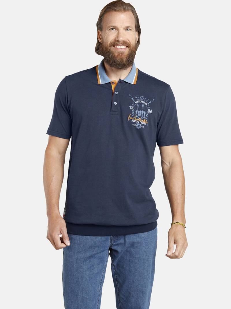 Große Größen Poloshirt ORVAR, Herren, grau, Größe: 4XL, Baumwolle, Happy Size DE Men von Jan Vanderstorm