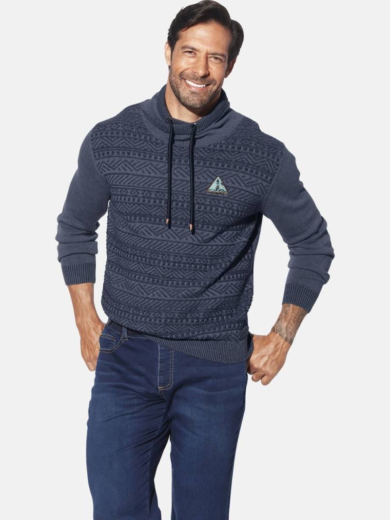 Große Größen Pullover AKSELGREN, Herren, grau, Größe: XL, Baumwolle, Happy Size DE Men von Jan Vanderstorm