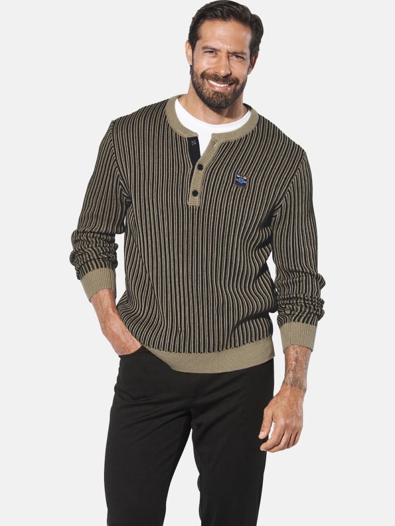 Große Größen Pullover AKSELVIK, Herren, schwarz, Größe: 7XL, Baumwolle, Happy Size DE Men von Jan Vanderstorm