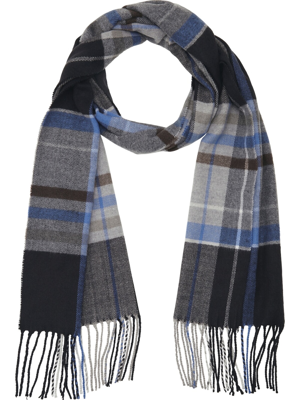 Große Größen Schal SORENSTAD, Herren, blau, Größe: One Size, Synthetische Fasern, Happy Size DE Men von Jan Vanderstorm