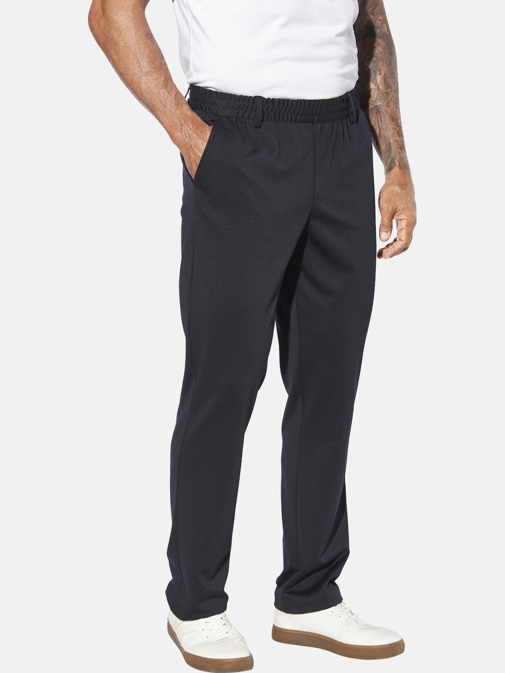 Große Größen Schlupfhose FJORDLUND, Herren, grau, Größe: 66, Polyester/Viskose, Happy Size DE Men von Jan Vanderstorm