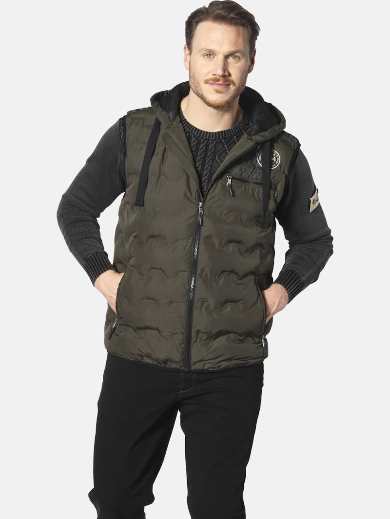 Große Größen Steppweste ERKULF, Herren, braun, Größe: 68, Polyester, Happy Size DE Men von Jan Vanderstorm