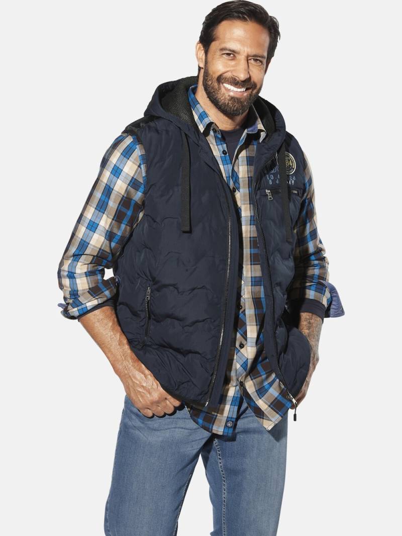 Große Größen Steppweste ERKULF, Herren, grau, Größe: 64, Polyester, Happy Size DE Men von Jan Vanderstorm