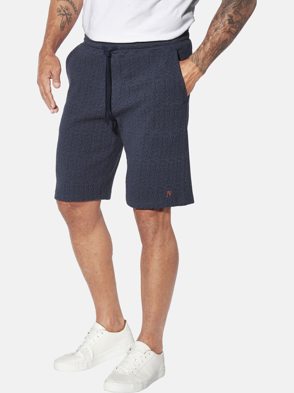 Große Größen Sweatbermuda LEIFKAR, Herren, grau, Größe: 7XL, Baumwolle/Polyester, Happy Size DE Men von Jan Vanderstorm