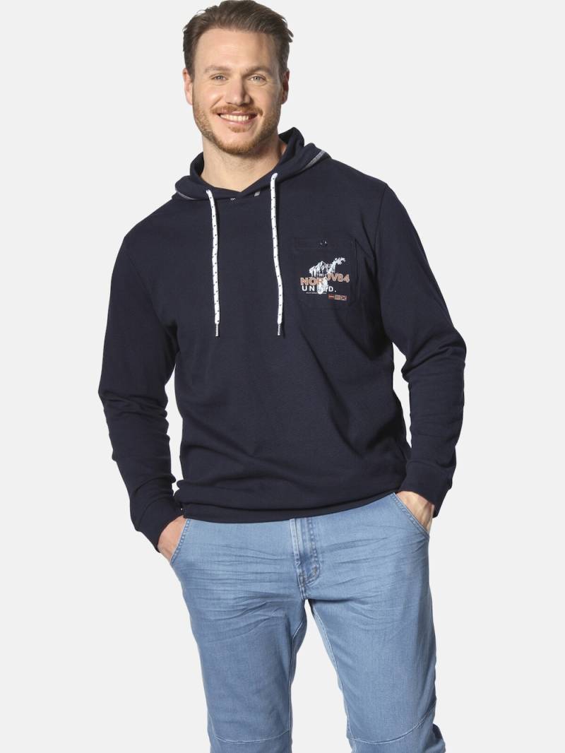 Große Größen Sweatshirt ADITH, Herren, grau, Größe: XXL, Baumwolle, Happy Size DE Men von Jan Vanderstorm
