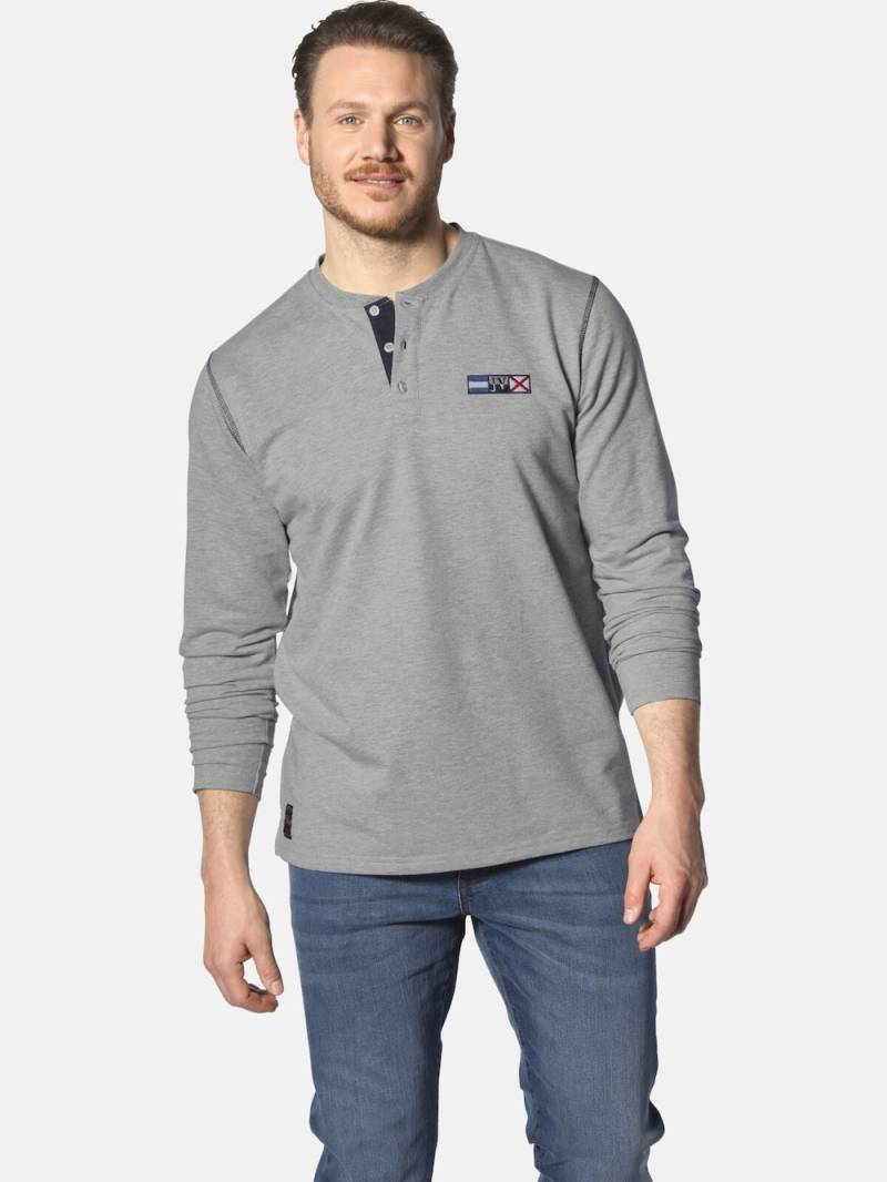 Große Größen Sweatshirt JORNSEN, Herren, grau, Größe: 6XL, Baumwolle/Polyester, Happy Size DE Men von Jan Vanderstorm
