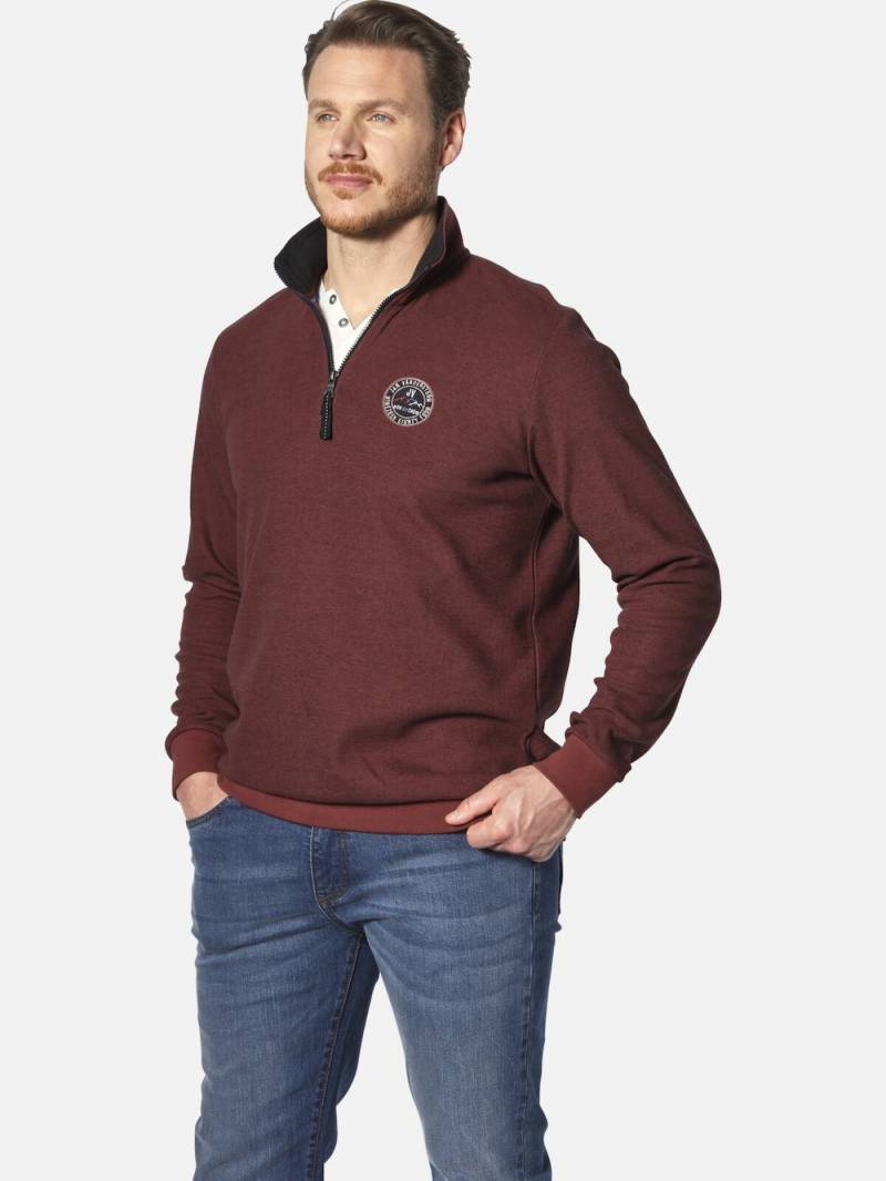Große Größen Sweatshirt MARKWARD, Herren, rot, Größe: XL, Baumwolle, Happy Size DE Men von Jan Vanderstorm