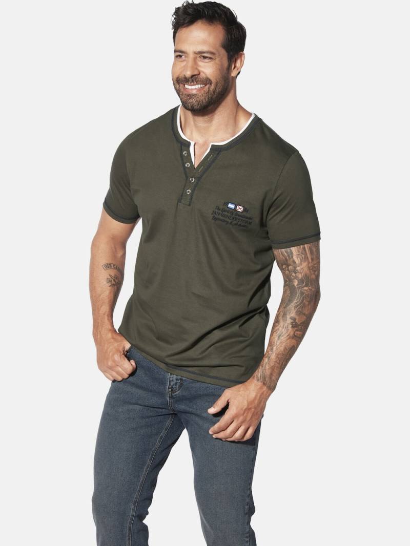 Große Größen T-Shirt HAFTOR, Herren, braun, Größe: 4XL, Baumwolle, Happy Size DE Men von Jan Vanderstorm