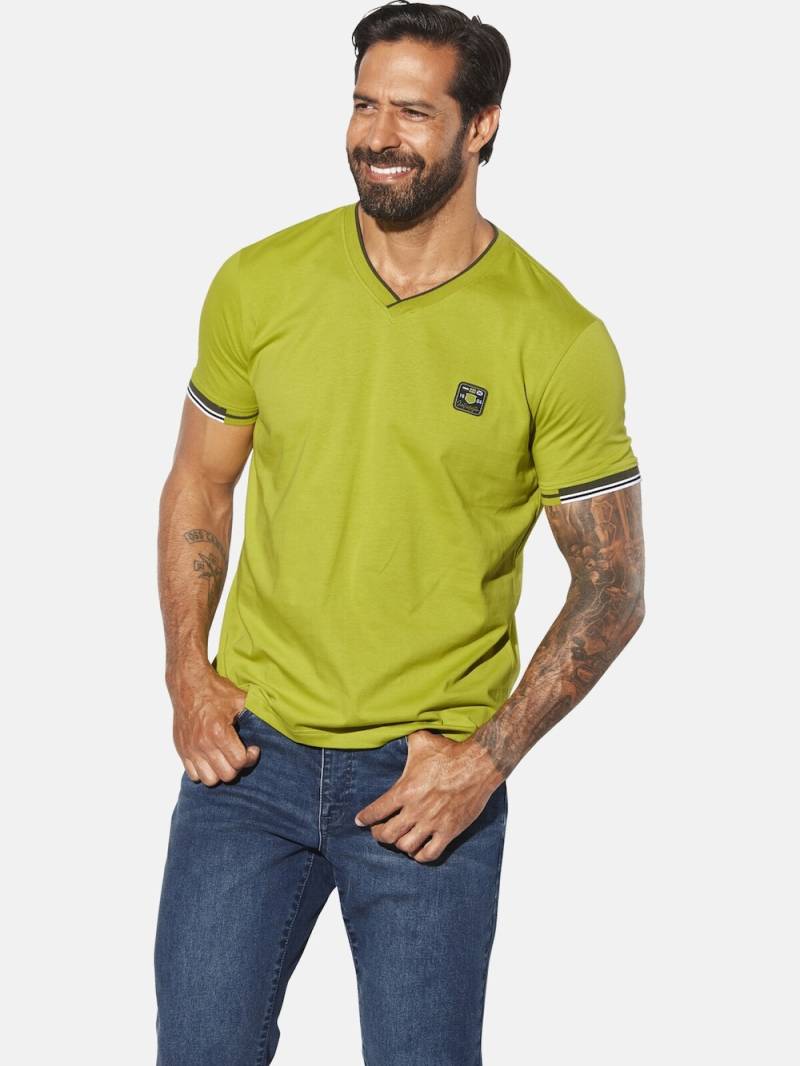 Große Größen T-Shirt MORKBERG, Herren, türkis, Größe: 7XL, Baumwolle, Happy Size DE Men von Jan Vanderstorm