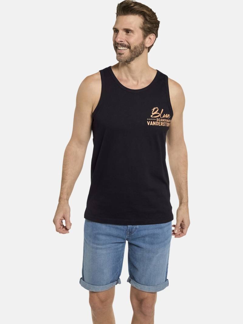 Große Größen Tanktop FELTON, Herren, schwarz, Größe: XXL, Baumwolle, Happy Size DE Men von Jan Vanderstorm