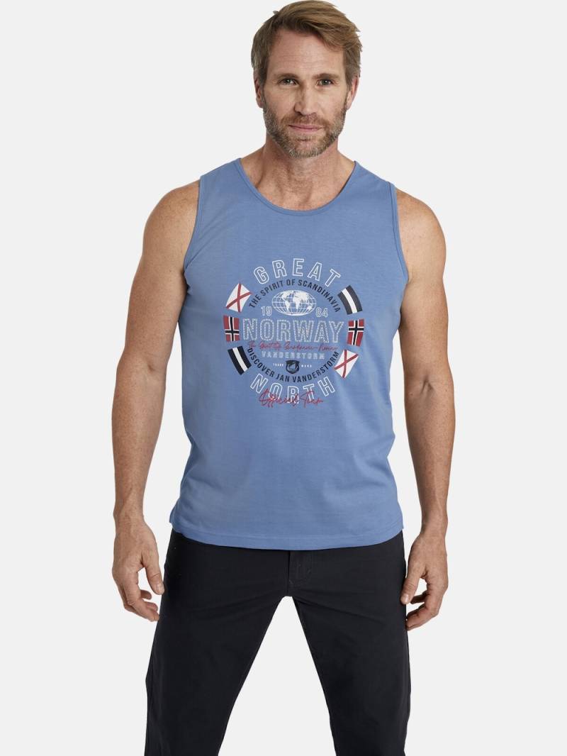 Große Größen Tanktop TAMPPI, Herren, blau, Größe: 4XL, Baumwolle, Happy Size DE Men von Jan Vanderstorm