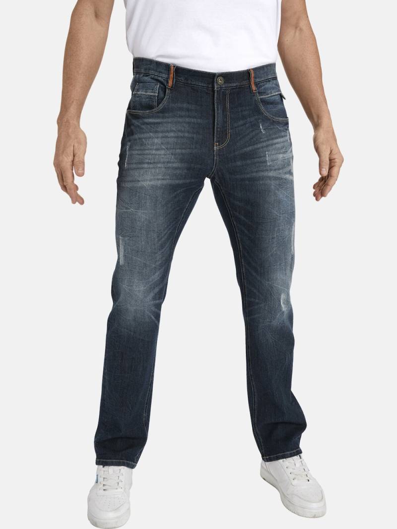 Große Größen Tiefbundjeans JURIEN, Herren, grau, Größe: 34, Baumwolle/Polyester, Happy Size DE Men von Jan Vanderstorm