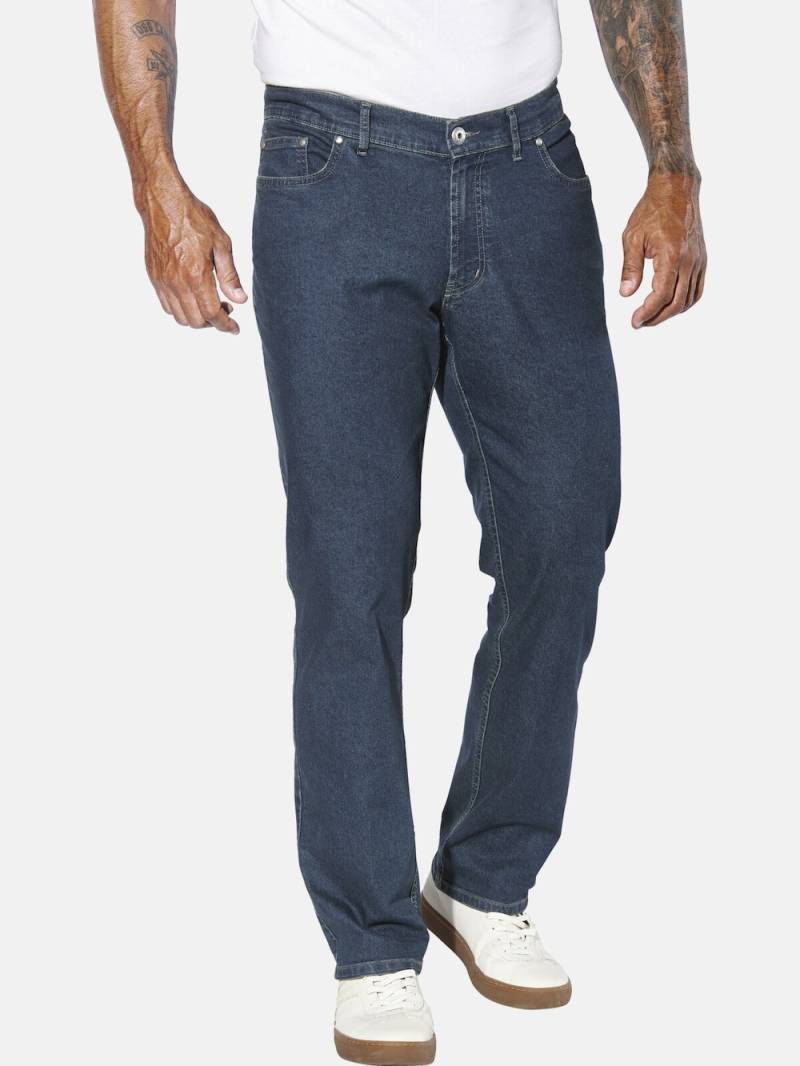 Große Größen Tiefbundjeans OKKO, Herren, grau, Größe: 33, Baumwolle, Happy Size DE Men von Jan Vanderstorm