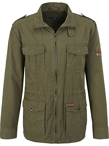 Jan Vanderstorm Herren Fieldjacket Bror Oliv 4XL (XXXXL) - 68 von Jan Vanderstorm