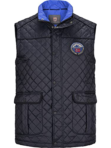 Jan Vanderstorm Herren Steppweste Rodewin blau, 56 von Jan Vanderstorm