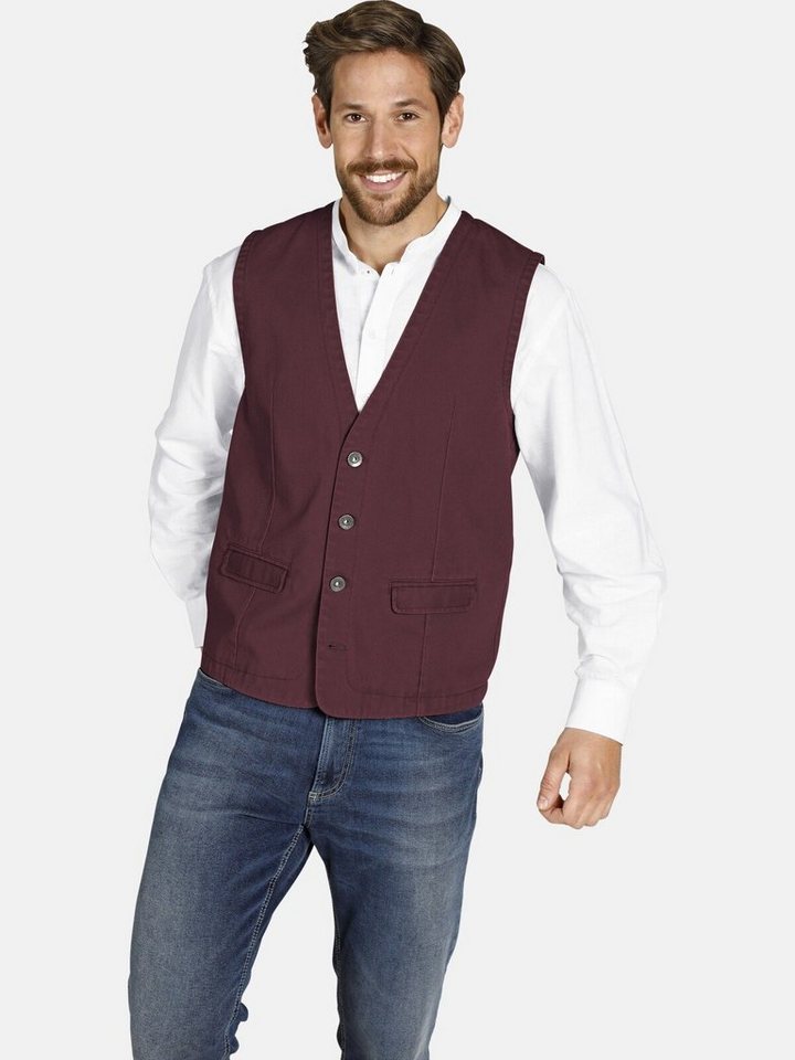 Jan Vanderstorm Anzugweste TORELL Freizeitweste in Jeans-Optik von Jan Vanderstorm