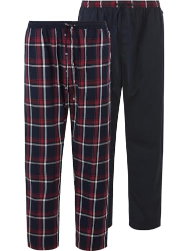 Jan Vanderstorm Herren 2er Pack Schlafhose Rawald blau, 2XL (XXL) - 60/62 von Jan Vanderstorm