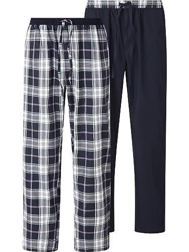 Jan Vanderstorm Herren 2er Pack Schlafhose Rawald dunkelblau, 6XL (XXXXXXL) - 76/78 von Jan Vanderstorm