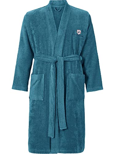 Jan Vanderstorm Herren Bademantel Janning grün, 4XL (XXXXL) - 68/70 von Jan Vanderstorm