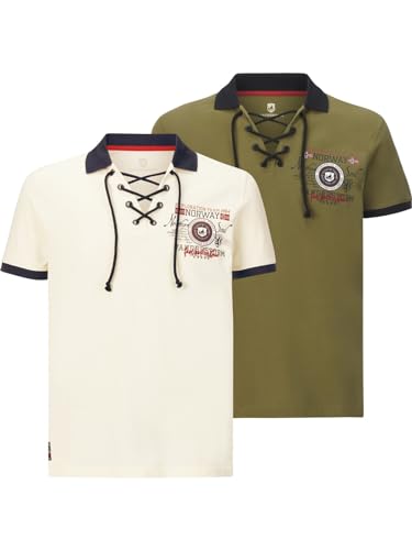 Jan Vanderstorm Herren Doppelpack Poloshirt Eljar wollweiß 3XL (XXXL) - 64/66 von Jan Vanderstorm